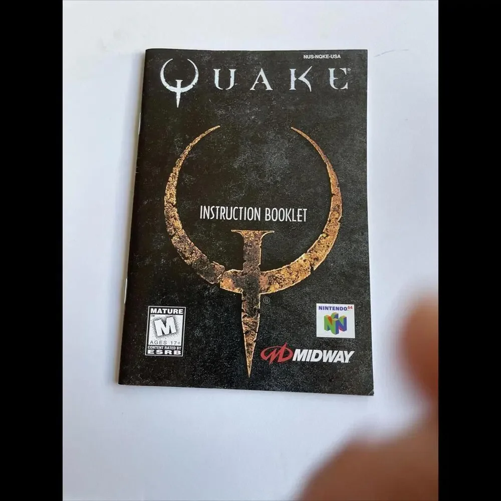 Quake Nintendo 64 Game Cartridge USED Complete In Box With Manual And Poster